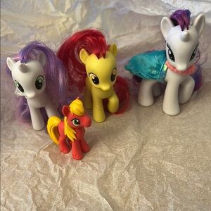 My Little Pony, set of 4 small ponies